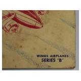 Brown & Williamson Wings Airplanes Series B Cigarette Card Album - Full Set (1940s)