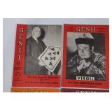 Genii Magazine Lot - Vintage 1948-1950s Magic Issues & Max Holden Ads