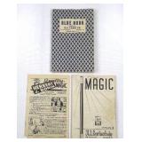 Blue Book KC Card Co. Vintage Magic Ephemera (Lot of 3)