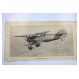 Vintage Aeroplane Pictures Set - WACO Model D, Lockheed Electra 10A, Aeronca Low-Wing
