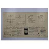 Vintage Aeroplane Pictures Set - Boeing Bomber, Douglas Sleeper DST, Thompson