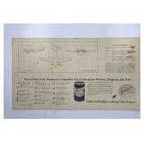 Vintage Aeroplane Pictures Set - Boeing Bomber, Douglas Sleeper DST, Thompson