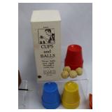 Vintage Magic Tricks Collection - Cups & Balls, Billiard Balls, Playing Cards & Props