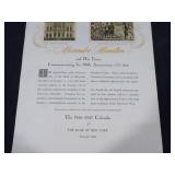 1956-1957 Bank of New York Calendar "Alexander Hamilton and His Times" Featuring Currier & Ives Lithographs