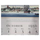 1956-1957 Bank of New York Calendar "Alexander Hamilton and His Times" Featuring Currier & Ives Lithographs