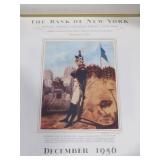 1956-1957 Bank of New York Calendar "Alexander Hamilton and His Times" Featuring Currier & Ives Lithographs