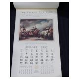 1956-1957 Bank of New York Calendar "Alexander Hamilton and His Times" Featuring Currier & Ives Lithographs