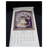 1939 Travelers Calendar - John Rogers Groups of Statuary