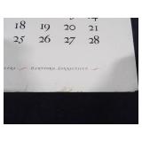 1939 Travelers Calendar - John Rogers Groups of Statuary