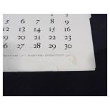 1939 Travelers Calendar - John Rogers Groups of Statuary