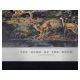 1948 Travelers Calendar Featuring 12 Currier & Ives Lithographs