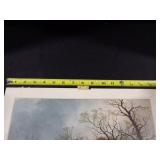 1948 Travelers Calendar Featuring 12 Currier & Ives Lithographs