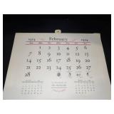 1954 Travelers Calendar Featuring 12 Currier & Ives Lithographs