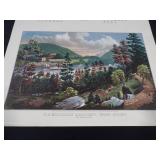 1954 Travelers Calendar Featuring 12 Currier & Ives Lithographs