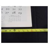 1955 Travelers Calendar Featuring 12 Currier & Ives Lithographs