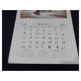 1956 Travelers Calendar Featuring 12 Currier & Ives Lithographs