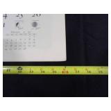 1957 Travelers Calendar Featuring 12 Currier & Ives Lithographs