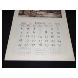 1959 Travelers Calendar Featuring 12 Currier & Ives Lithographs