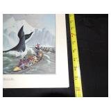 1959 Travelers Calendar Featuring 12 Currier & Ives Lithographs