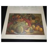 1961 Travelers Calendar Featuring 12 Currier & Ives Lithographs