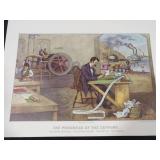 1961 Travelers Calendar Featuring 12 Currier & Ives Lithographs