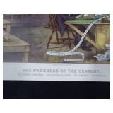 1961 Travelers Calendar Featuring 12 Currier & Ives Lithographs