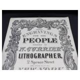 1937 The Travelers Calendar "Engravings for the People" Featuring Nathaniel Currier Lithographs
