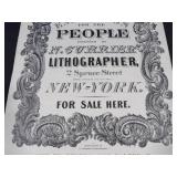 1937 The Travelers Calendar "Engravings for the People" Featuring Nathaniel Currier Lithographs