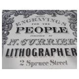 1937 The Travelers Calendar "Engravings for the People" Featuring Nathaniel Currier Lithographs