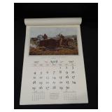 1937 The Travelers Calendar "Engravings for the People" Featuring Nathaniel Currier Lithographs