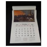 1937 The Travelers Calendar "Engravings for the People" Featuring Nathaniel Currier Lithographs