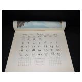 1963 Travelers Calendar Featuring 12 Currier & Ives Lithographs