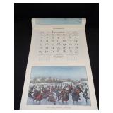 1963 Travelers Calendar Featuring 12 Currier & Ives Lithographs