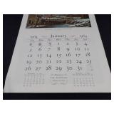 1964 Travelers Calendar Featuring 12 Currier & Ives Lithographs