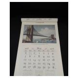 1968 Travelers Calendar Featuring 12 Currier & Ives Lithographs