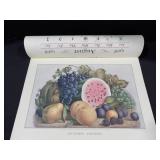 1968 Travelers Calendar Featuring 12 Currier & Ives Lithographs