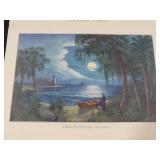 1969 Travelers Calendar Featuring 12 Currier & Ives Lithographs