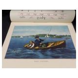1970 Travelers Calendar Featuring 12 Currier & Ives Lithographs