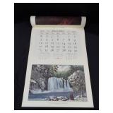 1972 Travelers Calendar Featuring 12 Currier & Ives Lithographs