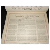1973 Travelers Calendar Featuring 12 Currier & Ives Lithographs