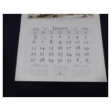 1974 Travelers Calendar Featuring 12 Currier & Ives Lithographs