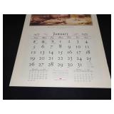 1975 Travelers Calendar Featuring 12 Currier & Ives Lithographs