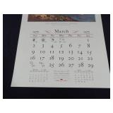 1975 Travelers Calendar Featuring 12 Currier & Ives Lithographs