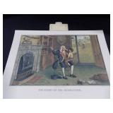1976 Bicentennial Travelers Calendar Featuring 12 Currier & Ives Lithographs