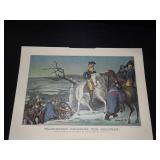 1976 Bicentennial Travelers Calendar Featuring 12 Currier & Ives Lithographs