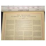 1977 Travelers Calendar Featuring 12 Currier & Ives Lithographs