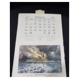 1977 Travelers Calendar Featuring 12 Currier & Ives Lithographs