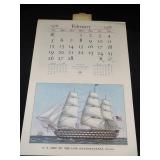 1978 Travelers Calendar Featuring 12 Currier & Ives Lithographs
