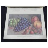 1978 Travelers Calendar Featuring 12 Currier & Ives Lithographs