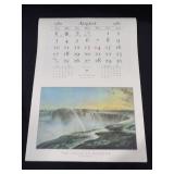1980 Travelers Calendar Featuring 12 Currier & Ives Lithographs